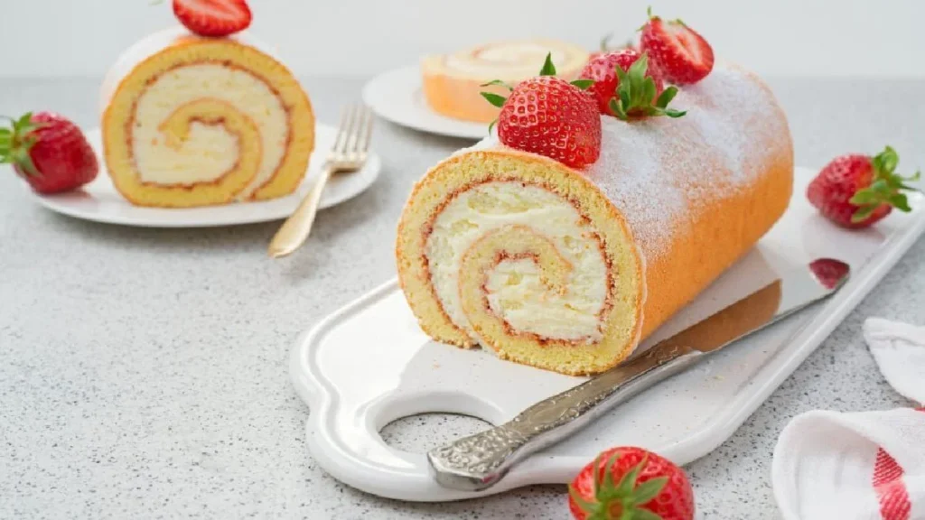 تهیه رولت خامه ای قنادی