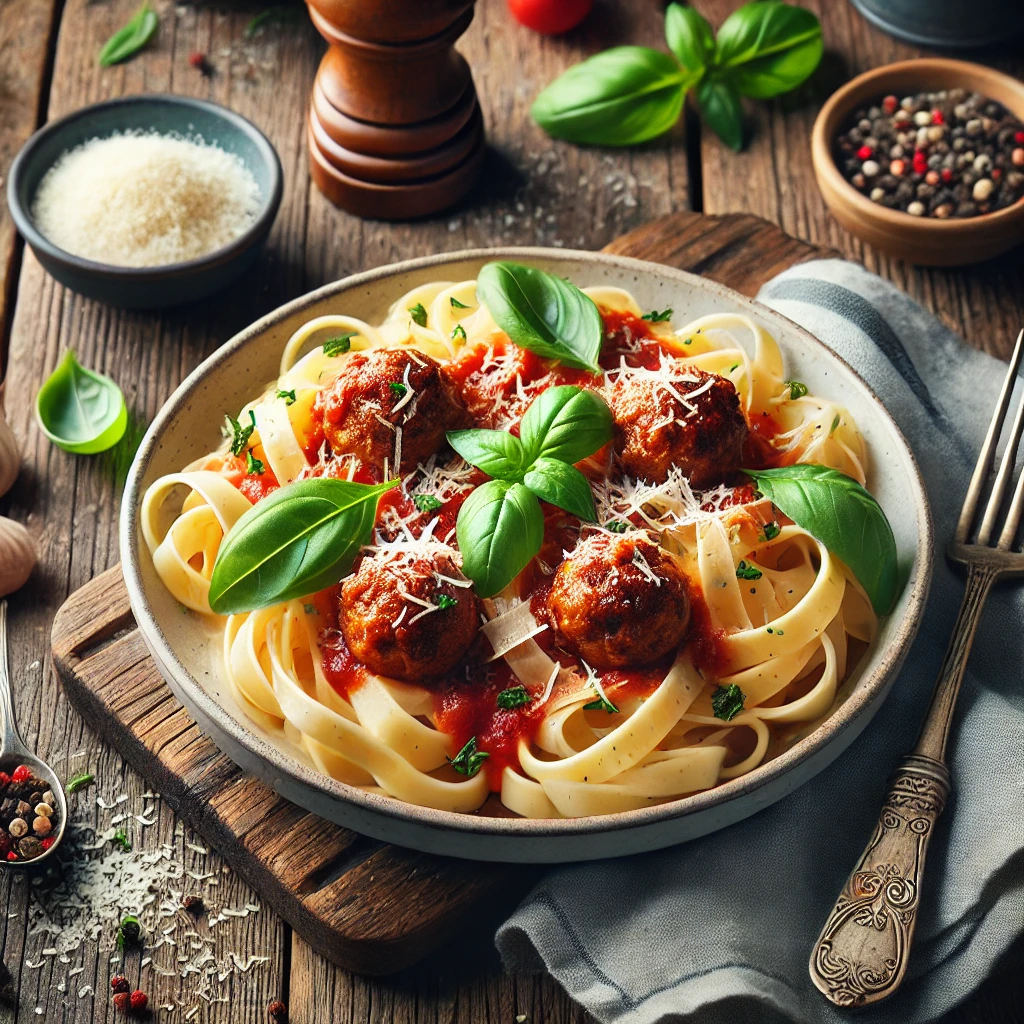 پاستا فتوچینی میت بال