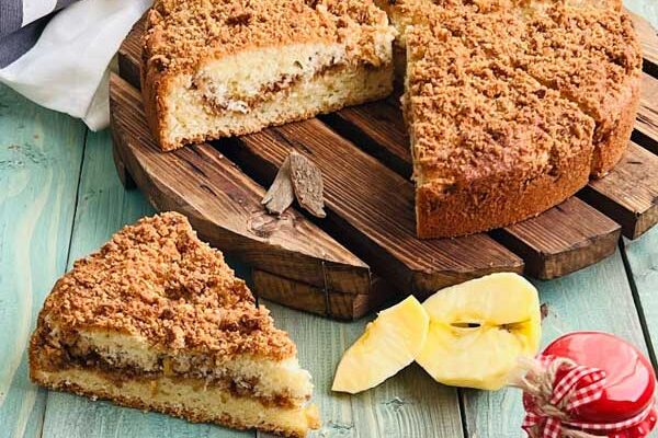 طرز تهیه کیک سیب و کرامبل خانگی: دستور پخت آسان و حرفه ای
