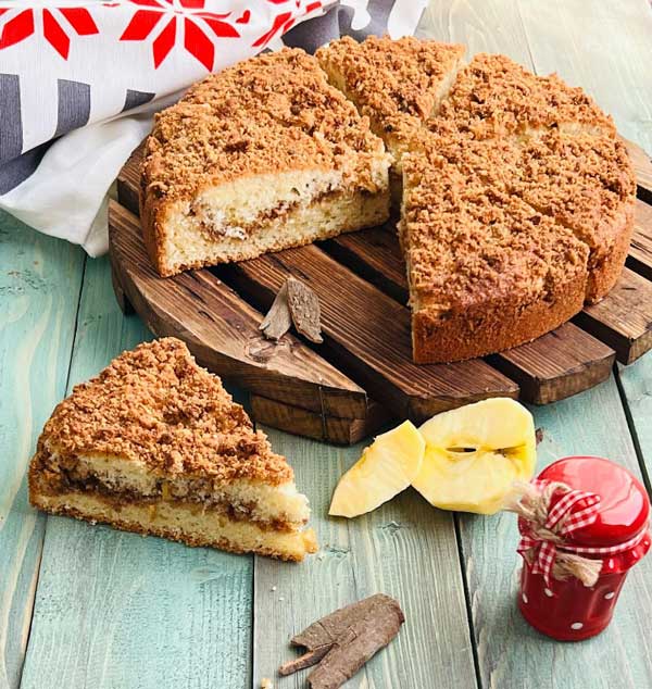 طرز تهیه کیک سیب و کرامبل خانگی: دستور پخت آسان و حرفه ای